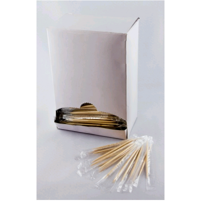 Зубочистки в индивидуальной упаковке 1000 шт/уп